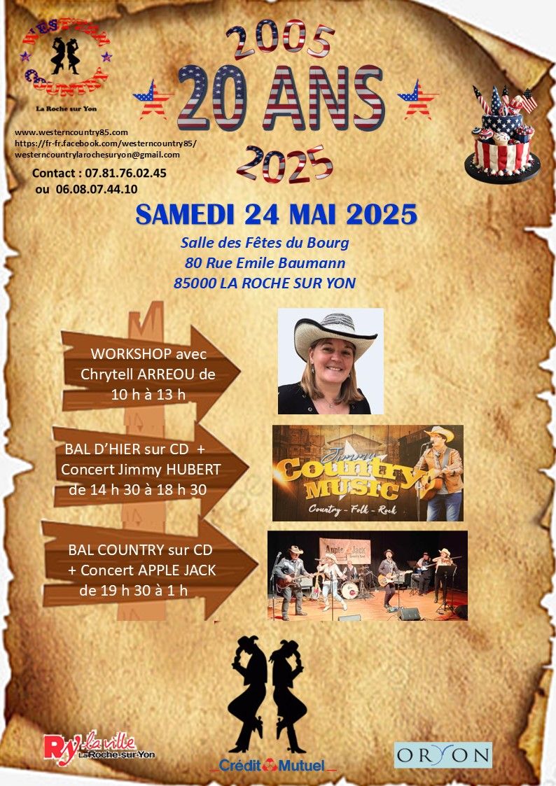 BAL COUNTRY  des 20 ANS de WESTERN COUNTRY 