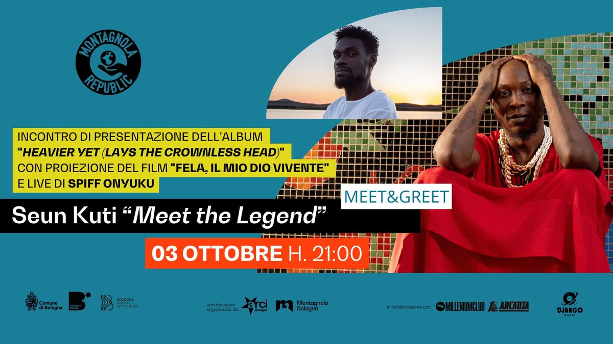 Seun Kuti "Meet the Legend": presentazione dell'album con proiezione di "Fela, il mio Dio Vivente"