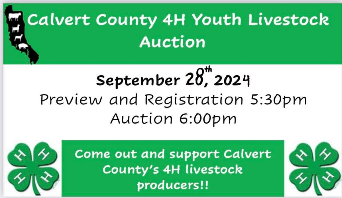 Calvert County 4-H Livestock Auction