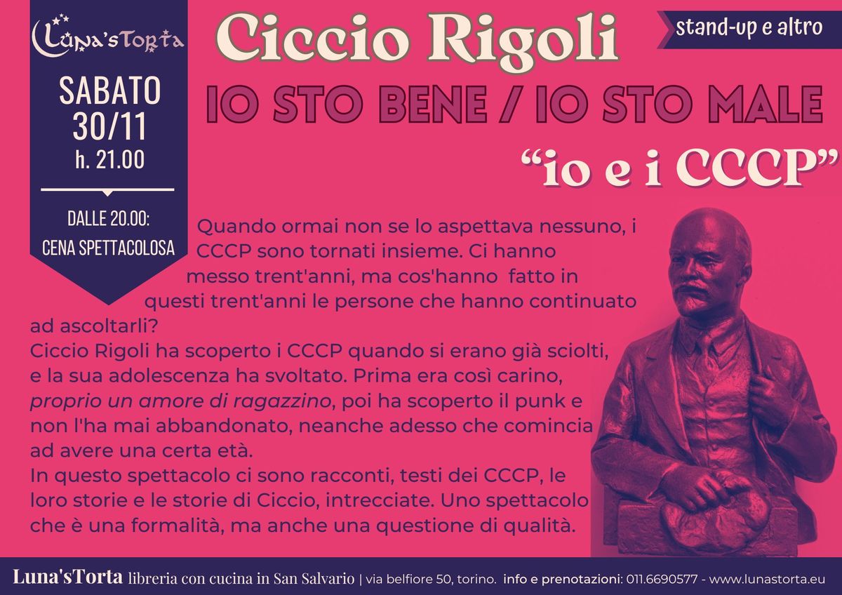 Ciccio Rigoli in "Io so bene \/ Io sto male" Io e i CCCP