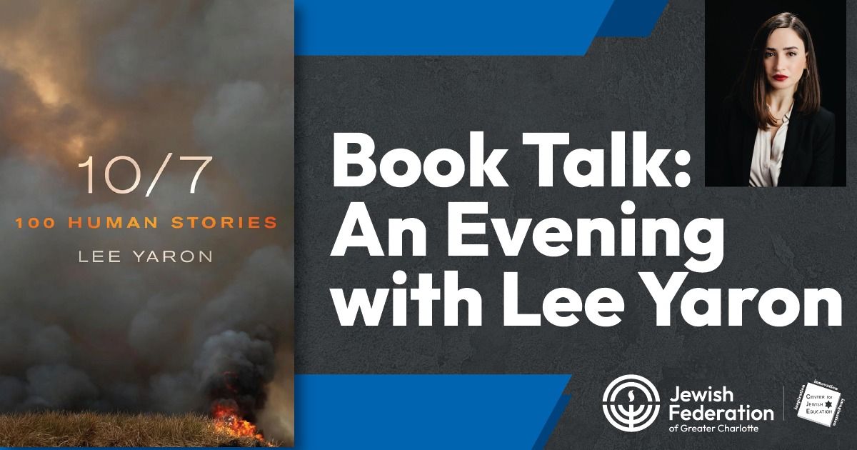 Book Talk: An Evening with Lee Yaron 