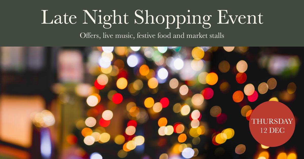 Late Night Shopping Event