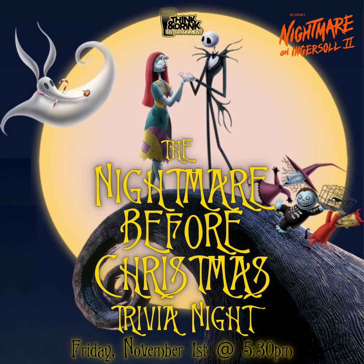 The Nightmare Before Christmas Trivia Night @ Nightmare On Ingersoll \/ Fri Nov 1st @ 5:30pm