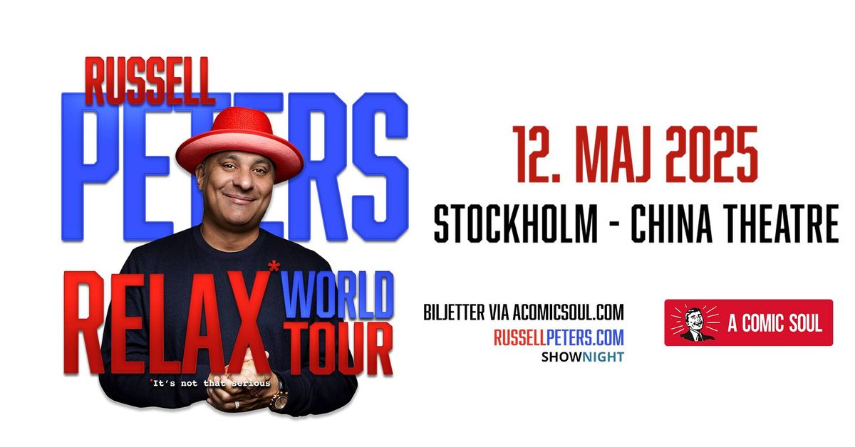 Russell Peters: RELAX World Tour \u2013 Stockholm