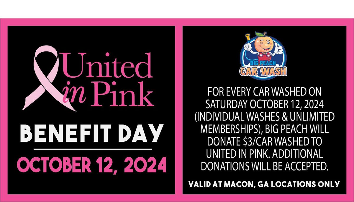 United in Pink Benefit Day - Macon, Ga Locations