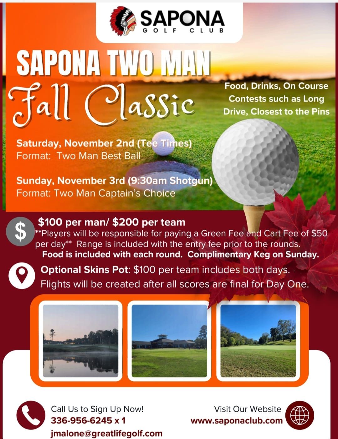 2024 Sapona Two Man Fall Classic