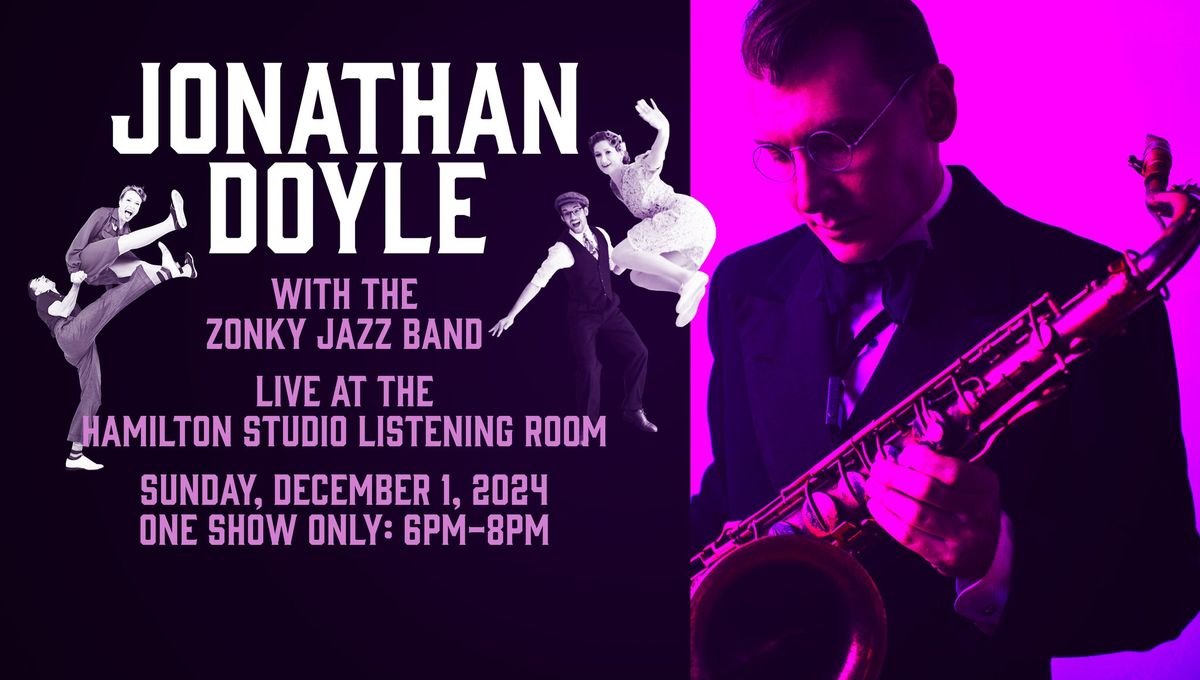 Jonathan Doyle with the Zonky Jazz Band at Hamilton Studio