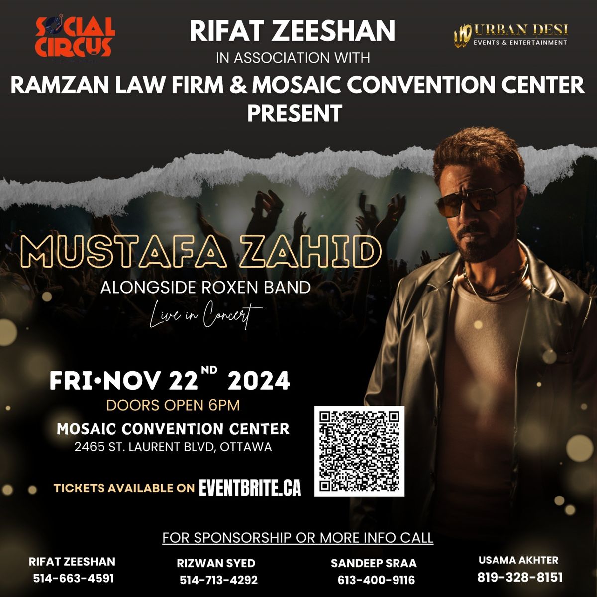 Mustafa Zahid Live in Concert alongside Roxen Band