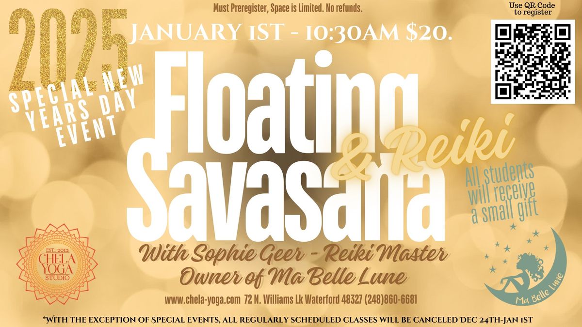 2025 New Years Day - Floating Savasana w\/ Reiki