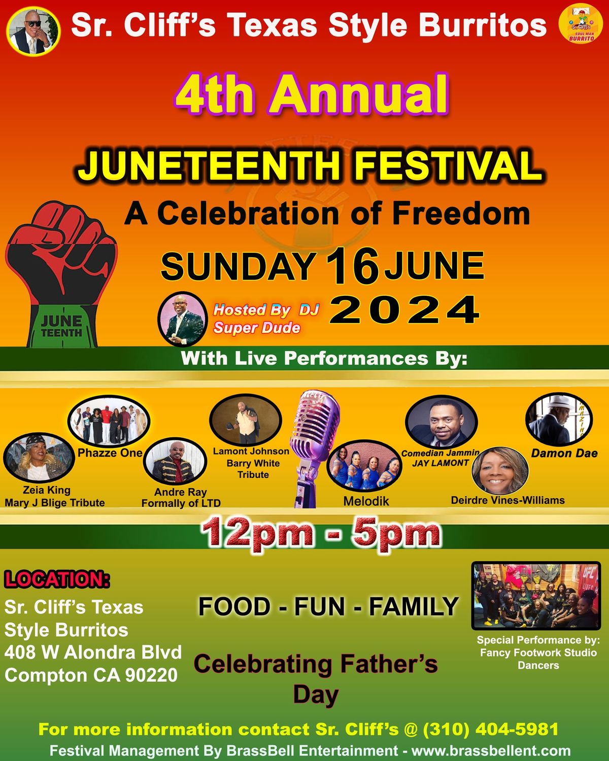 Sr. Cliff's 4th Annual Juneteenth Festival