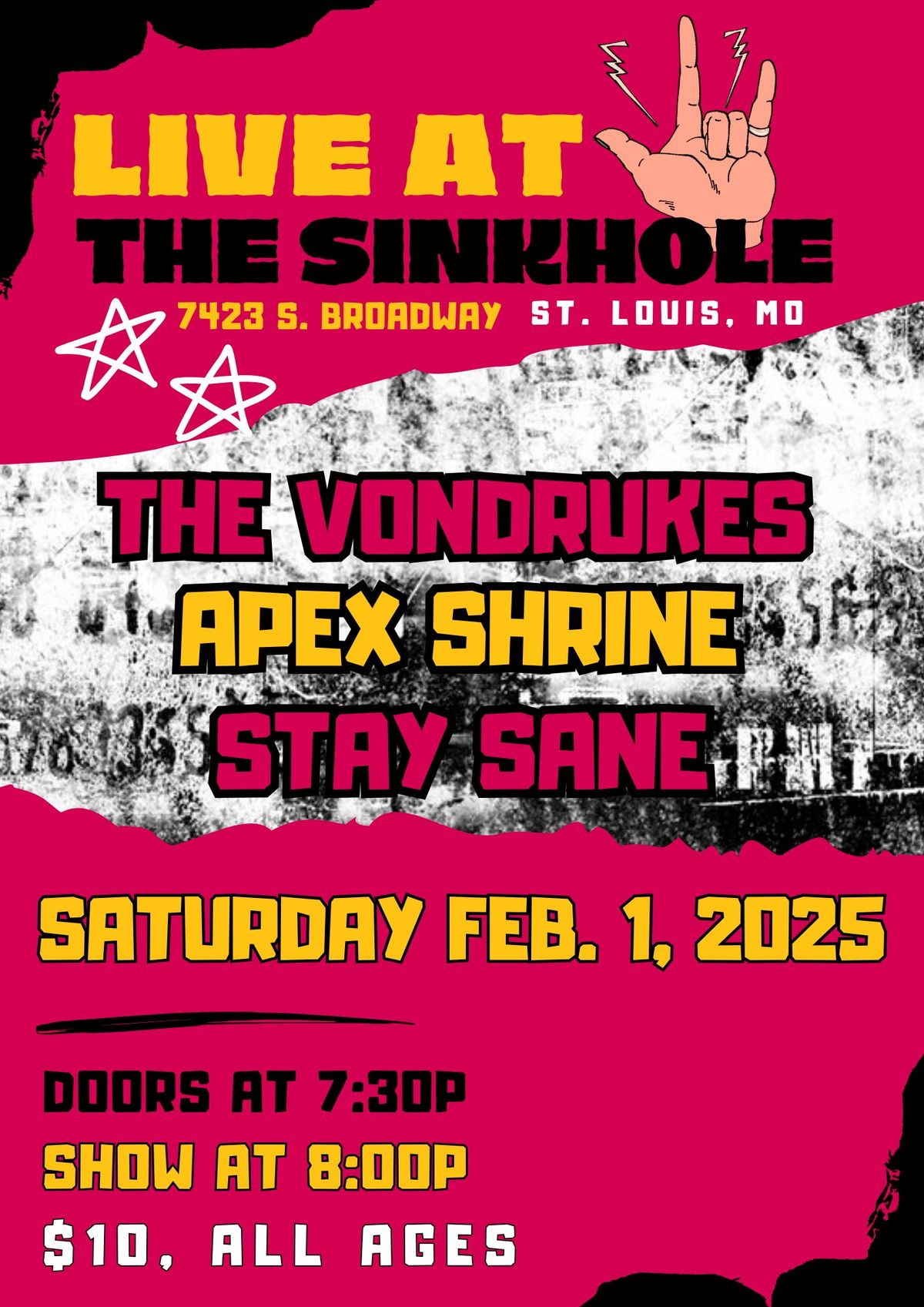 The Vondrukes w\/ Apex Shrine, Stay Sane 