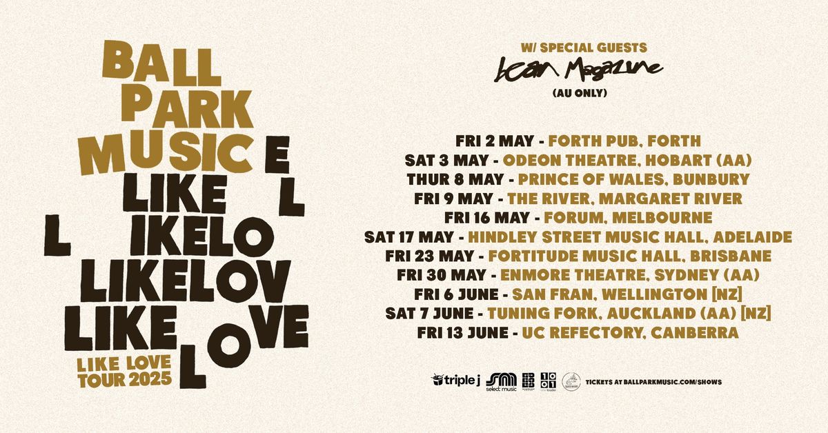 Ball Park Music 'Like Love' Tour | Adelaide SA