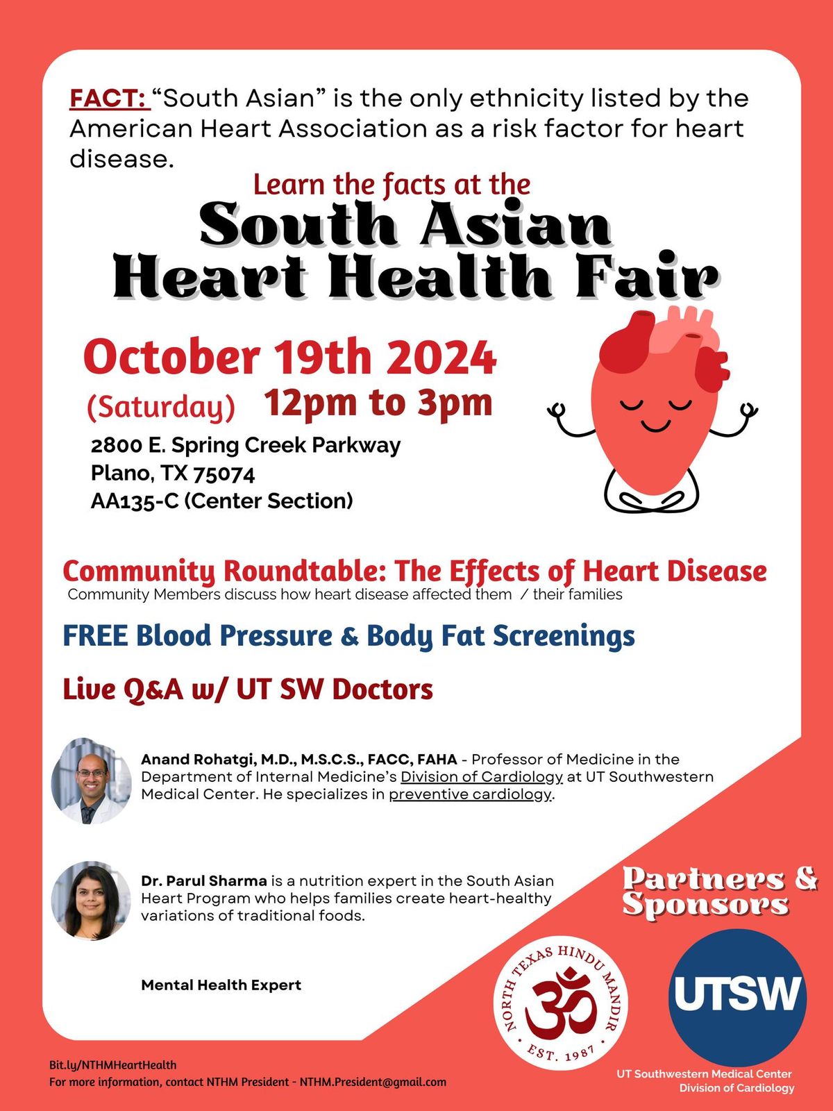 South Asian Heart Health Fair