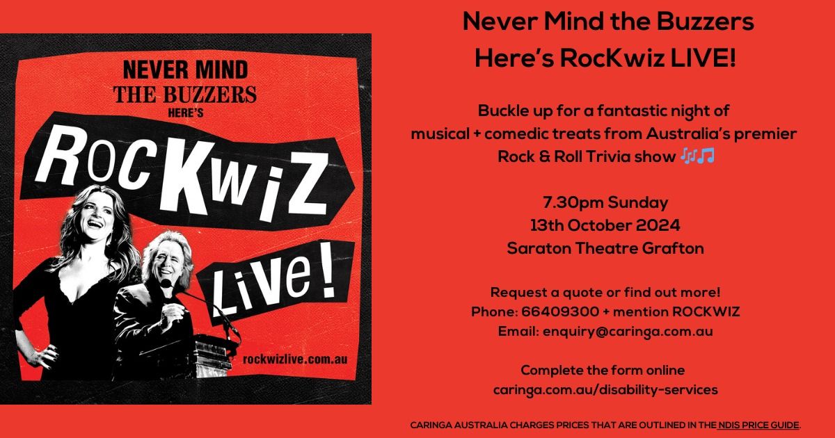 Join the Caringa Crew at the ULTIMATE RocKwiz LIVE!  \ud83c\udfb6\ud83c\udfb5