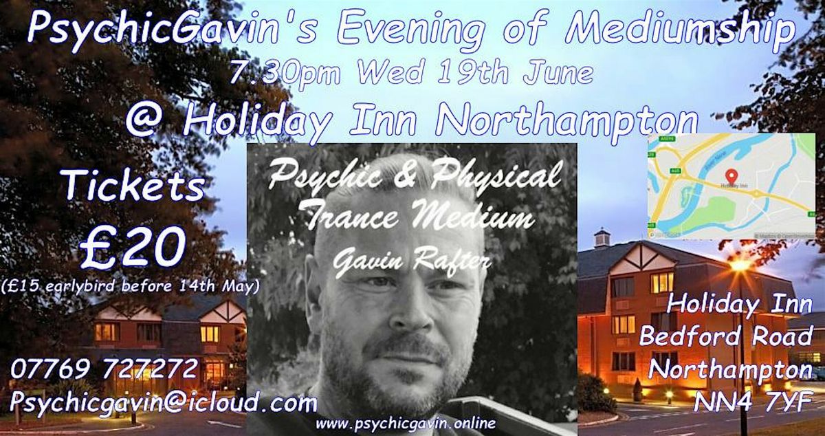Psychic Mediumship Evening with PsychicGavin a night of clairvoyance and spirit messages