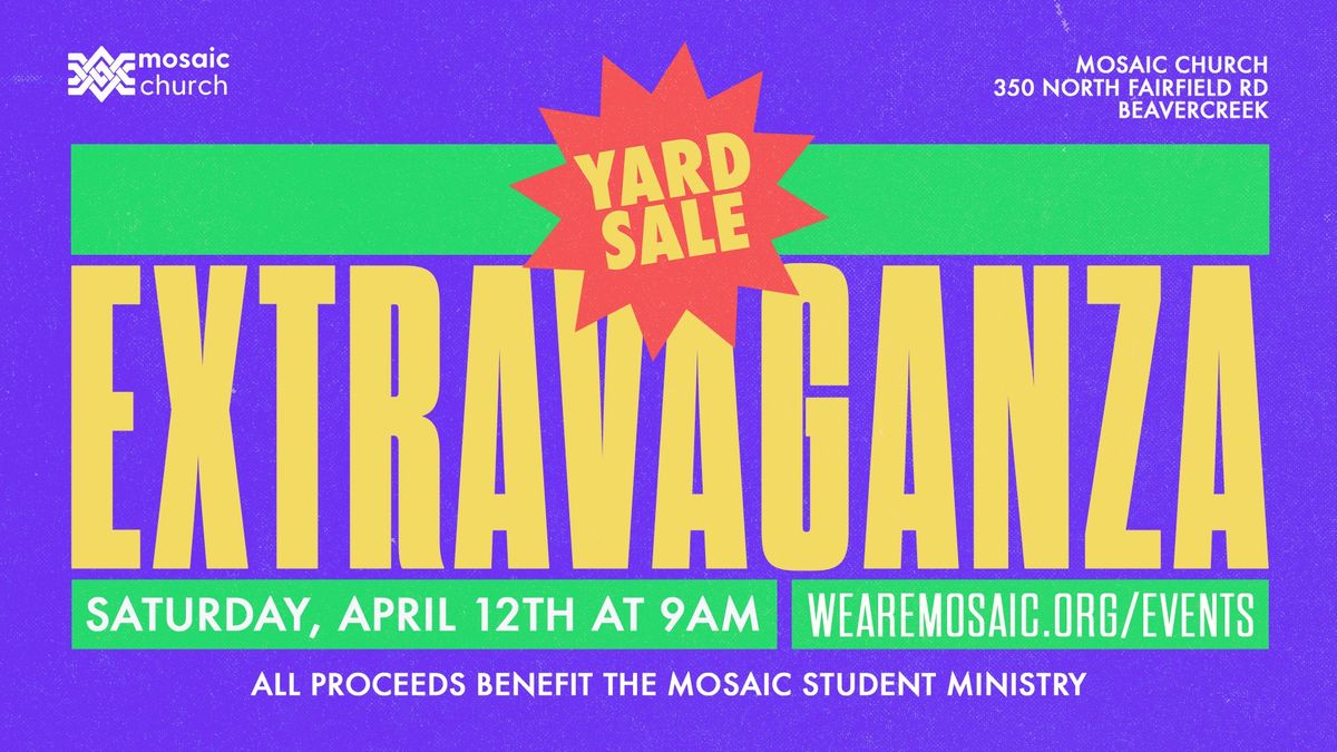 Student Ministry - Yard Sale Extravaganza