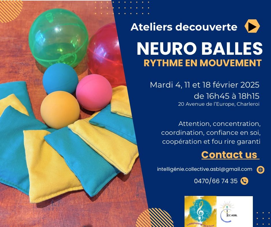 Atelier d\u00e9couverte NEURO BALLES \u00e0 Charleroi (25CEC008(A))