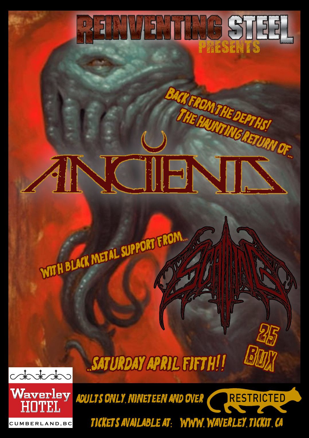 Anciients (with Scalding) Live at the Waverley 