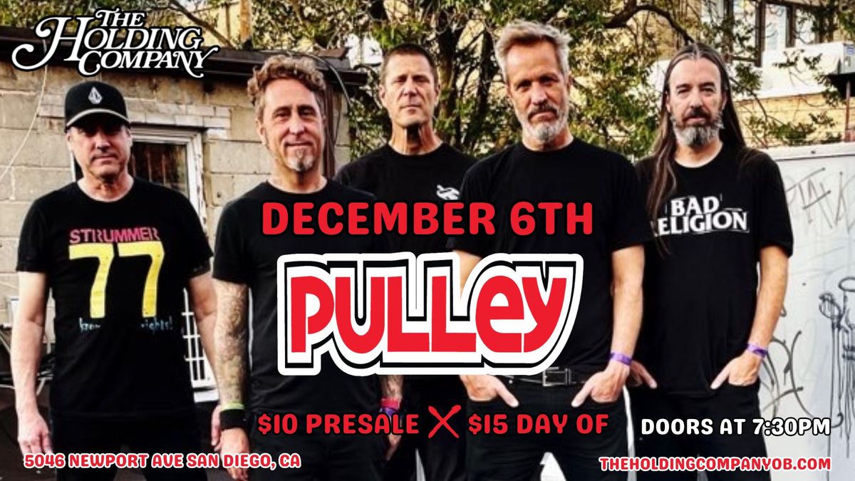 Punk rock legends Pulley live at The Holding Company 