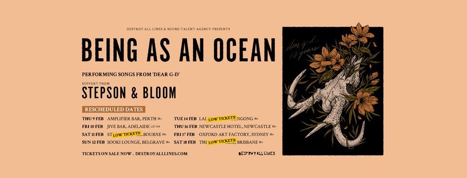 Being As An Ocean \u2018Dear G-d\u2019 Tour - Adelaide