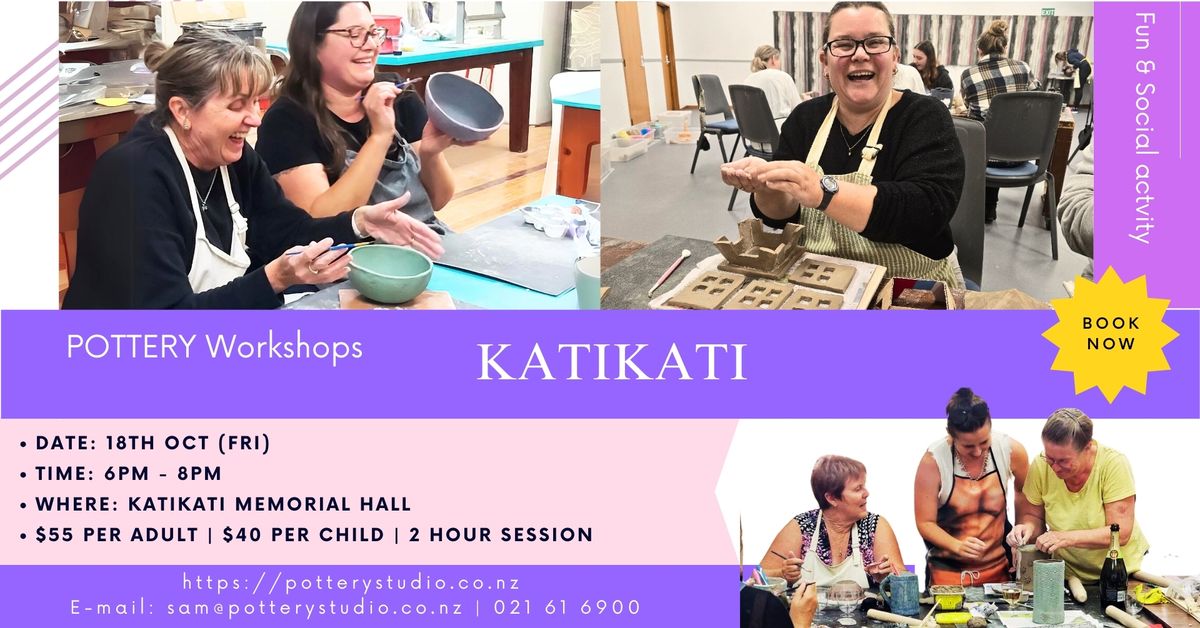 Fun & Social POTTERY workshop - KATIKATI