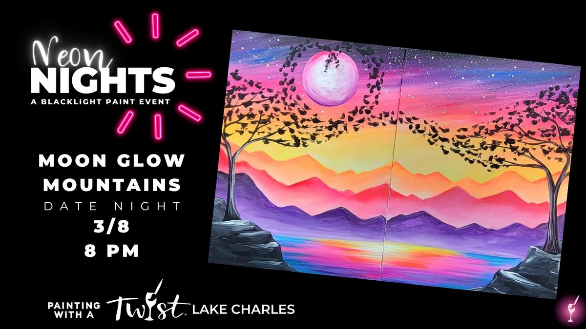 Blacklight Date Night! Moon Glow Mountains