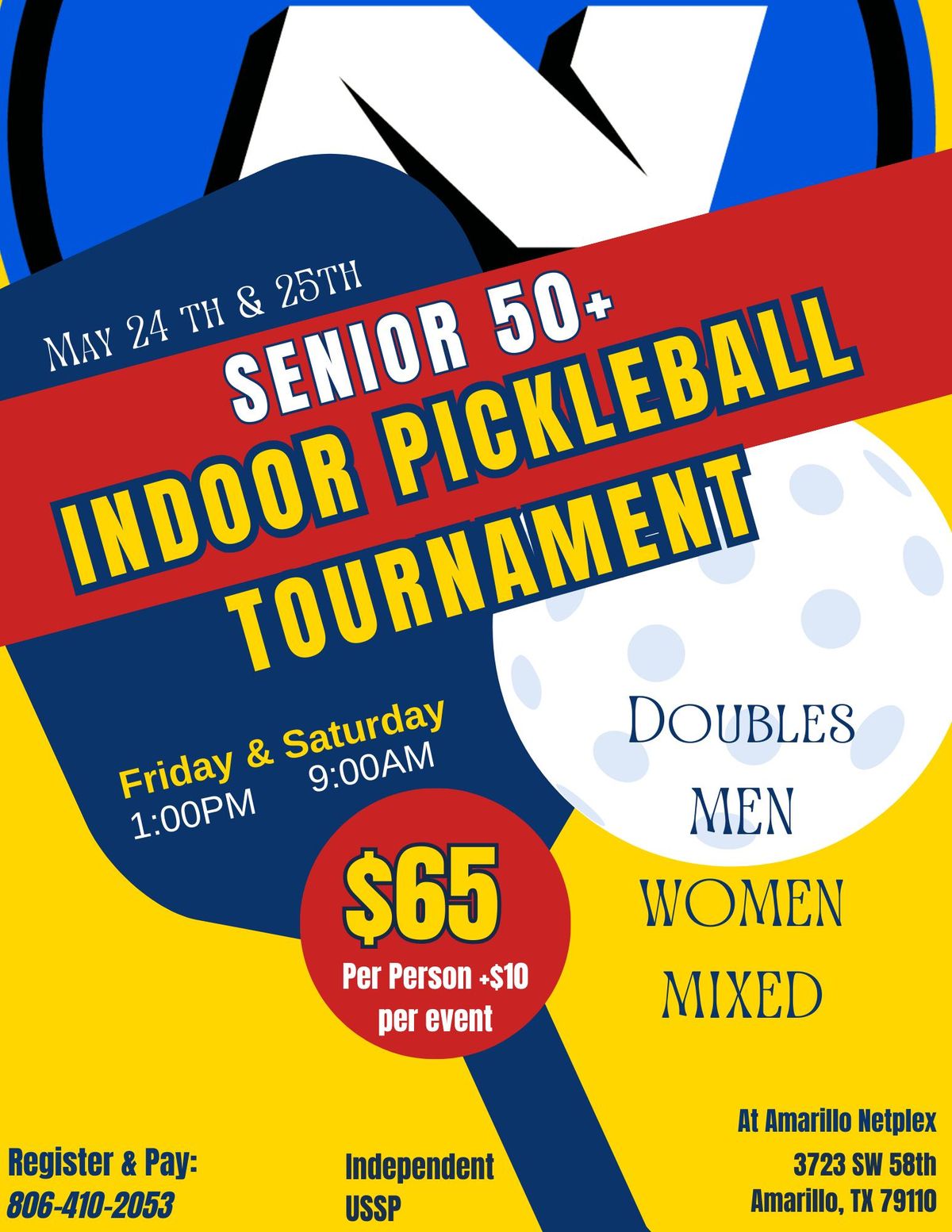 Senior Pickleball Tournament 
