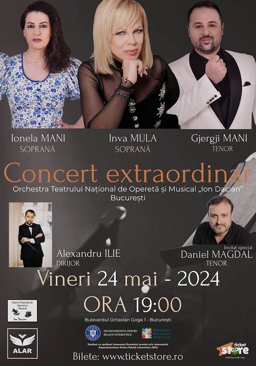 Concert Extraordinar - Teatrul Na\u021bional de Operet\u0103 \u0219i Musical \u201eIon Dacian\u201d