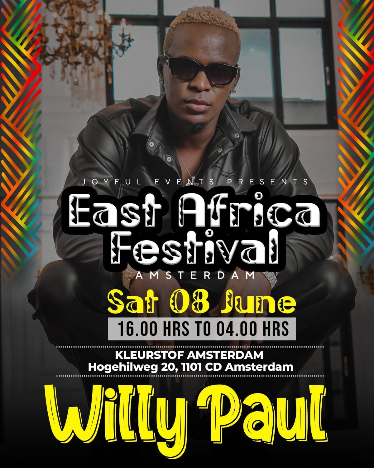 EAST AFRICA FESTIVAL AMSTERDAM-WILLY PAUL LIVE