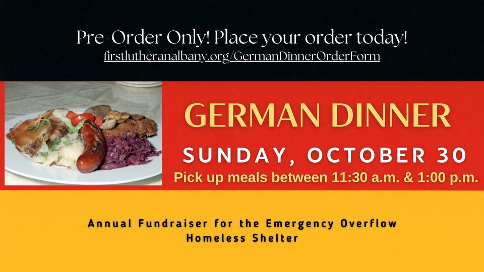 German Dinner - Fundraiser for the CACC Emergency Overflow Shelter