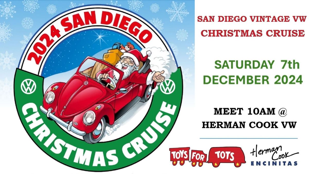 San Diego Vintage VW Christmas Cruise 2024