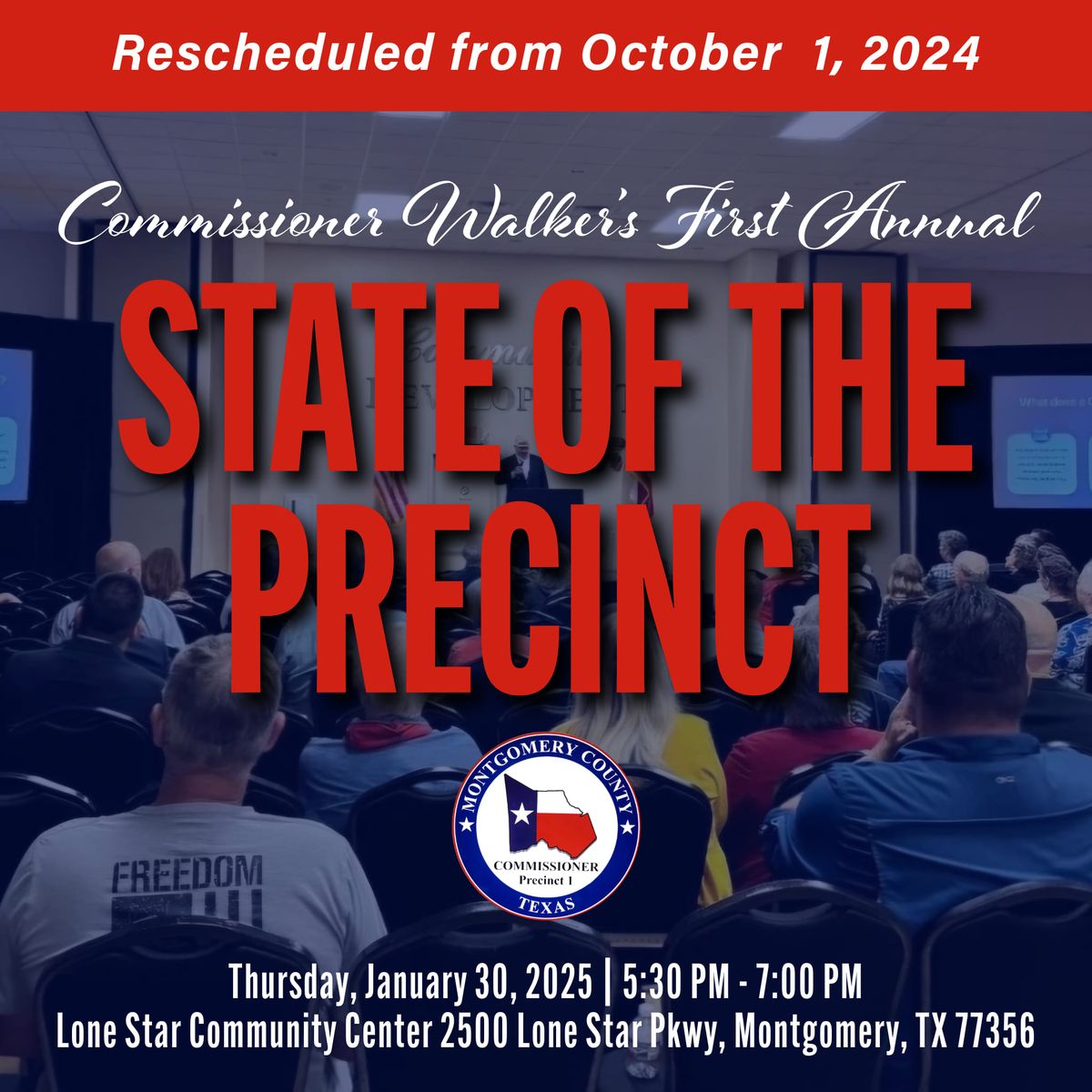 Commissioner Walker\u2019s First Annual State of the Precinct 