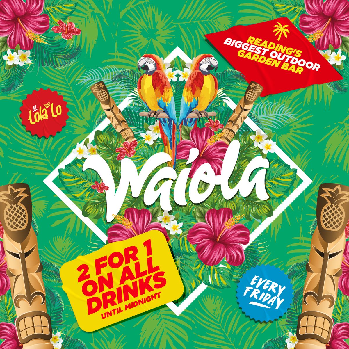 Waiola: 2 For 1 Drinks B4 Midnight\ud83c\udf79