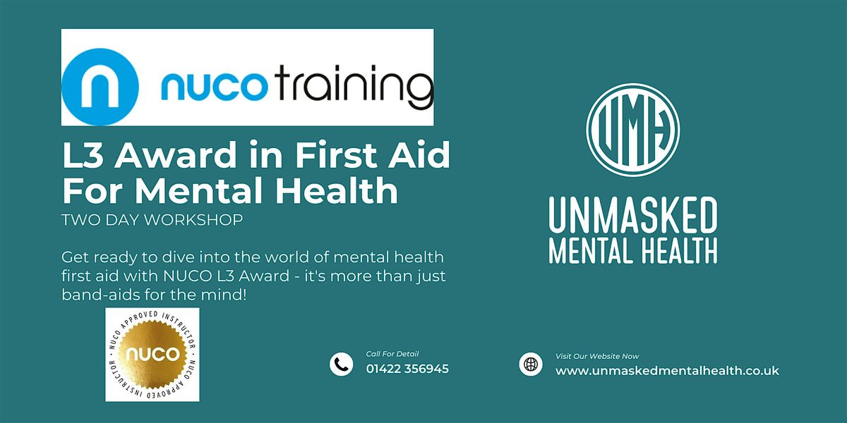 NUCO L3 Award in Supervising First Aid For Mental Health - Halifax