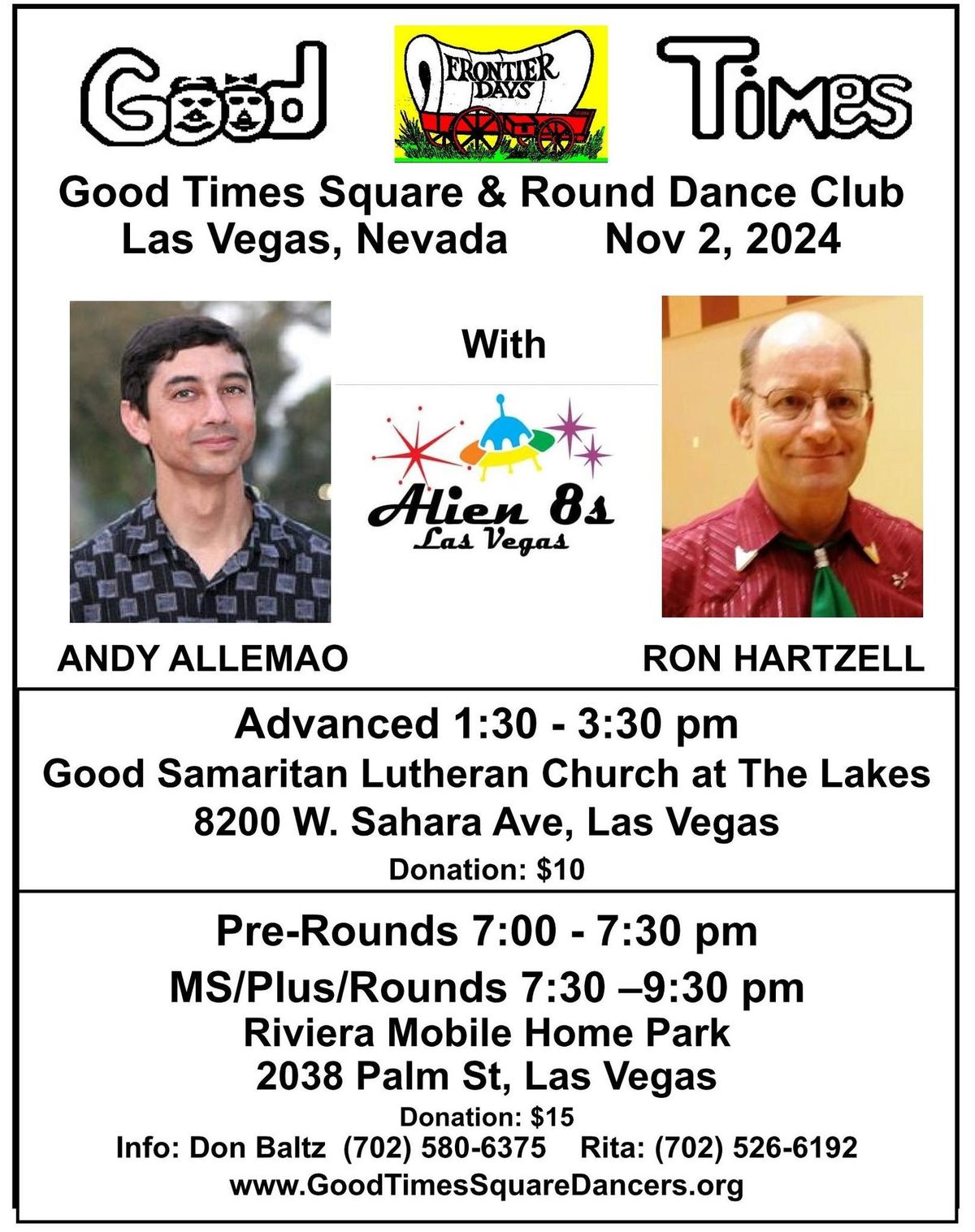 Good Times Frontier Days (Square Dancing and Round Dancing with Andy Allemao and Ron Hartzell))