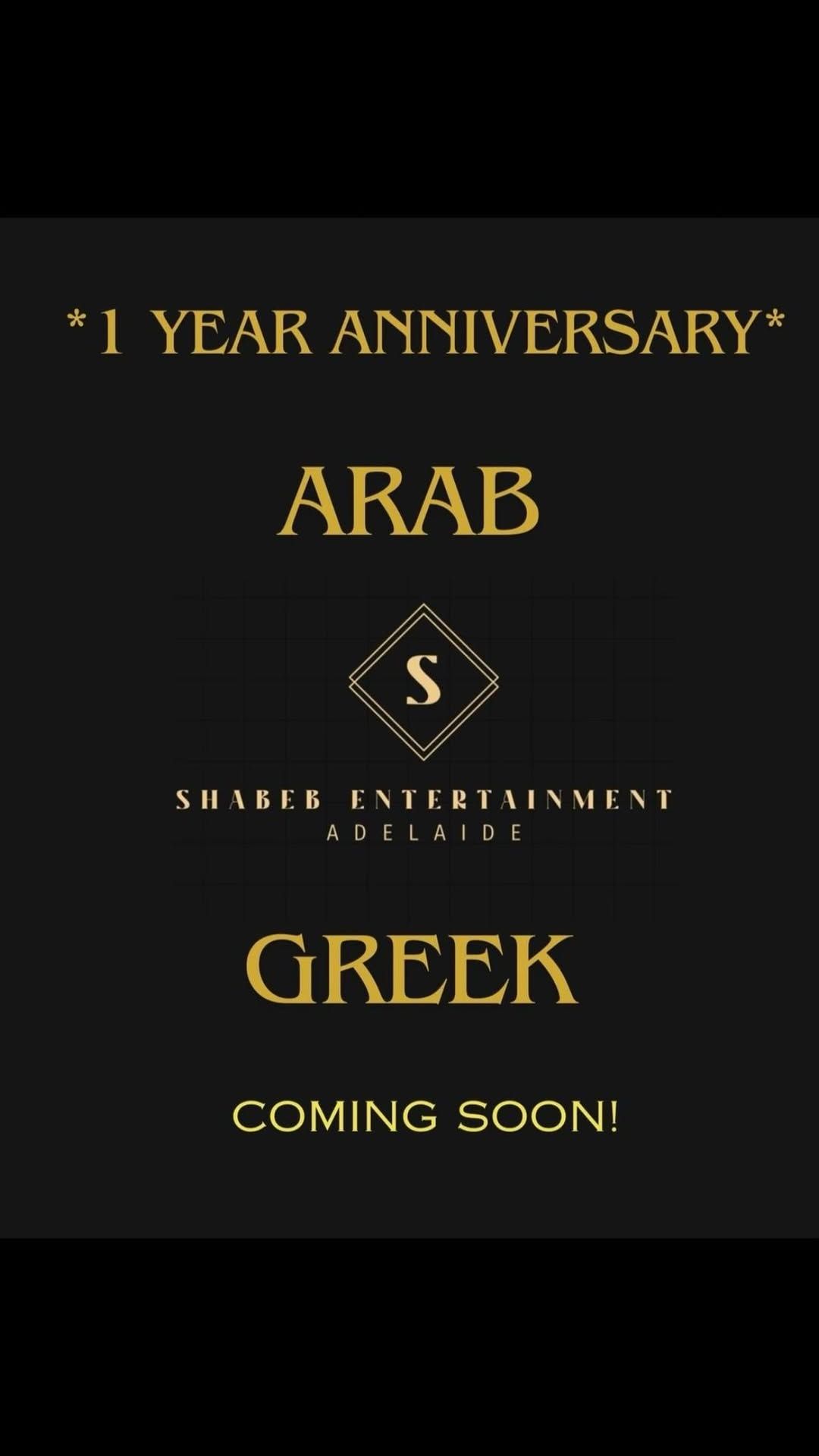 Arabic and Greek night 1 year of Shabeb entertainment