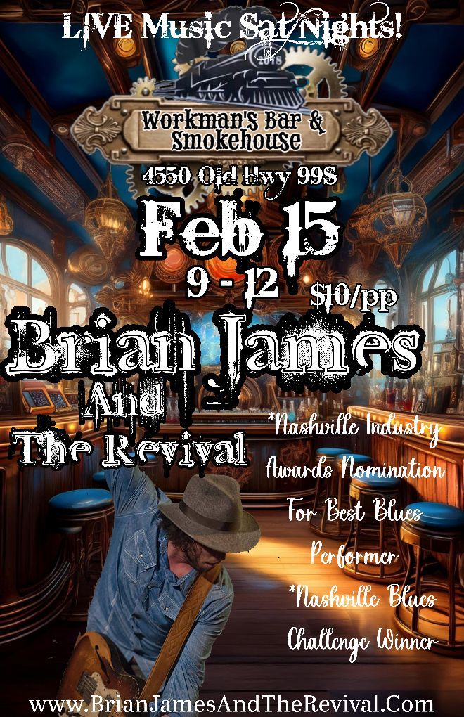 LIVE Music Nights! w Brian James and The Revival!