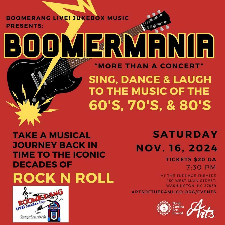 Boomerang Live Jukebox at Athens Theatre - New Bern Civic Theatre