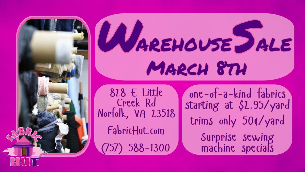 Warehouse Sale!