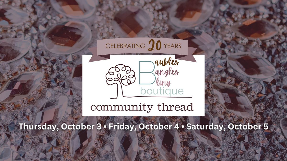 20th Annual Baubles, Bangles, and Bling Boutique