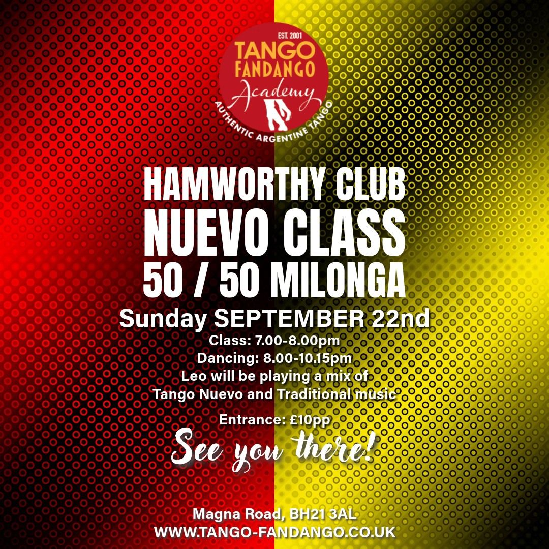 Nuevo Class 50 \/ 50 Milonga Sunday Sept 22nd