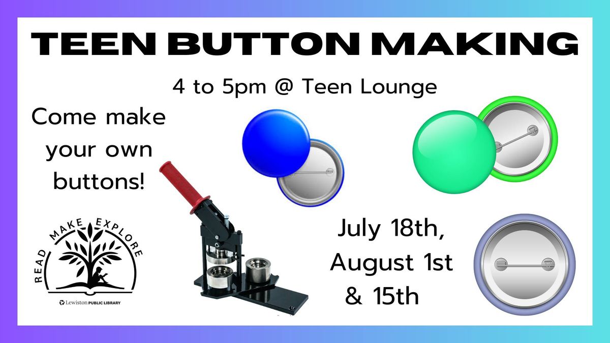Teen Button Making