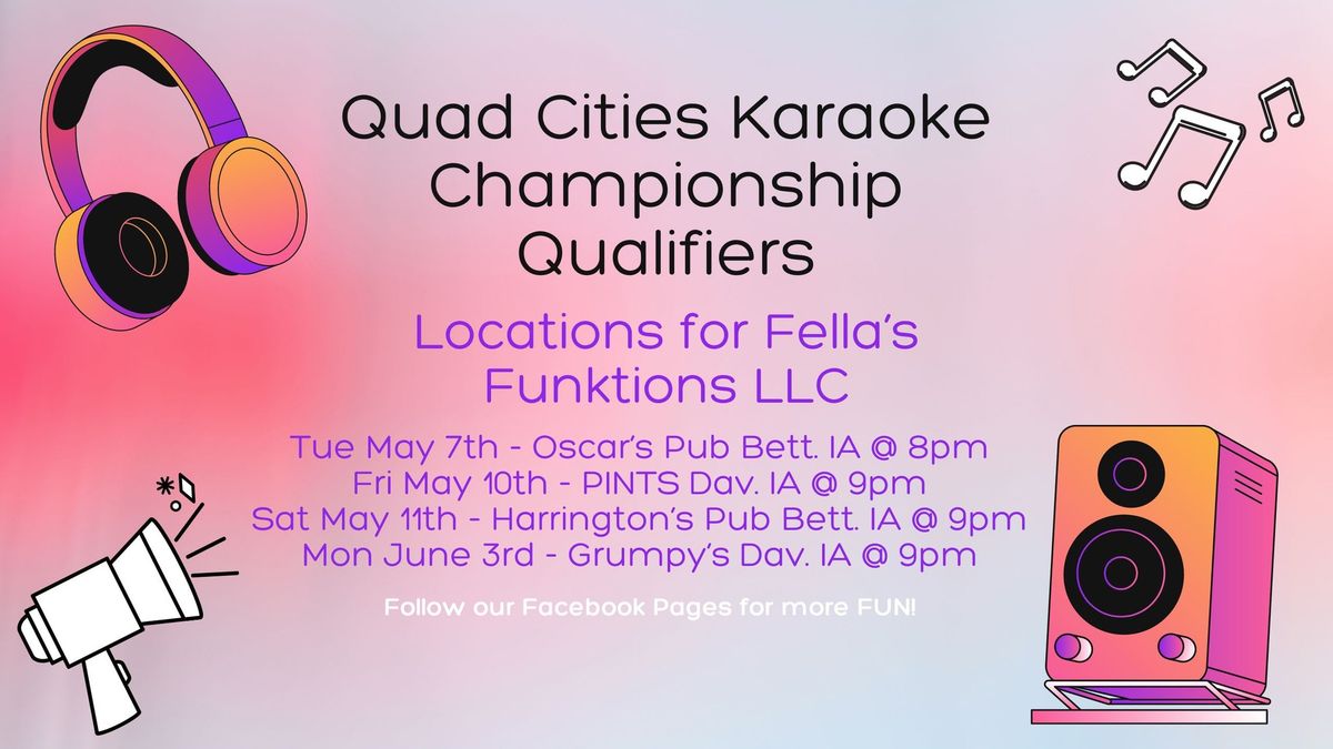 QCKC Qualifier Hosted by Fella's Funktions LLC @ Pints