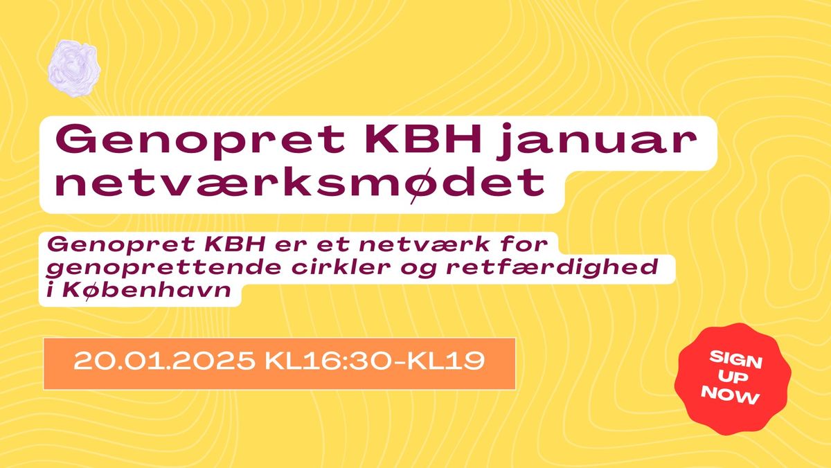 Nyt\u00e5rsenergi: Evaluering p\u00e5 vores netv\u00e6rksaktiviteter \/ Genopret KBH_January meet up