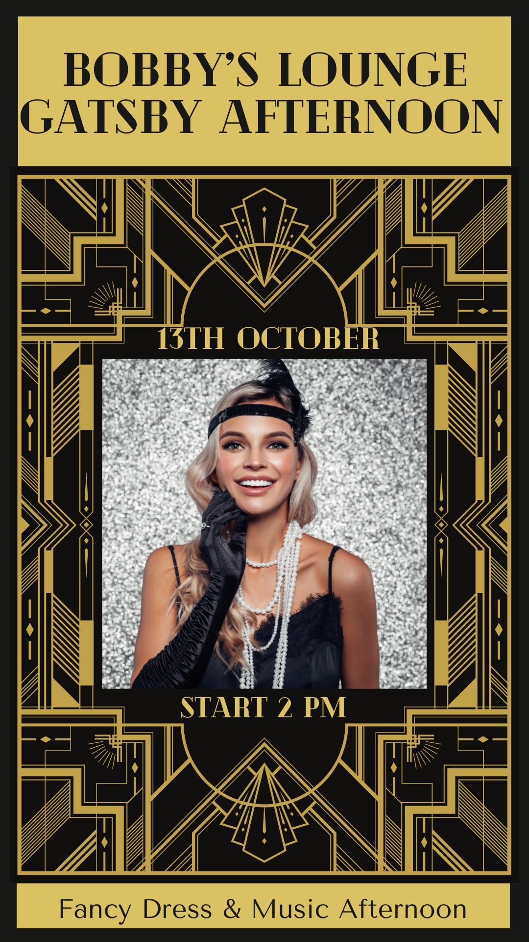 Great Gatsby Sundays @Bobby'sLounge !! Tickets on Sale !! 