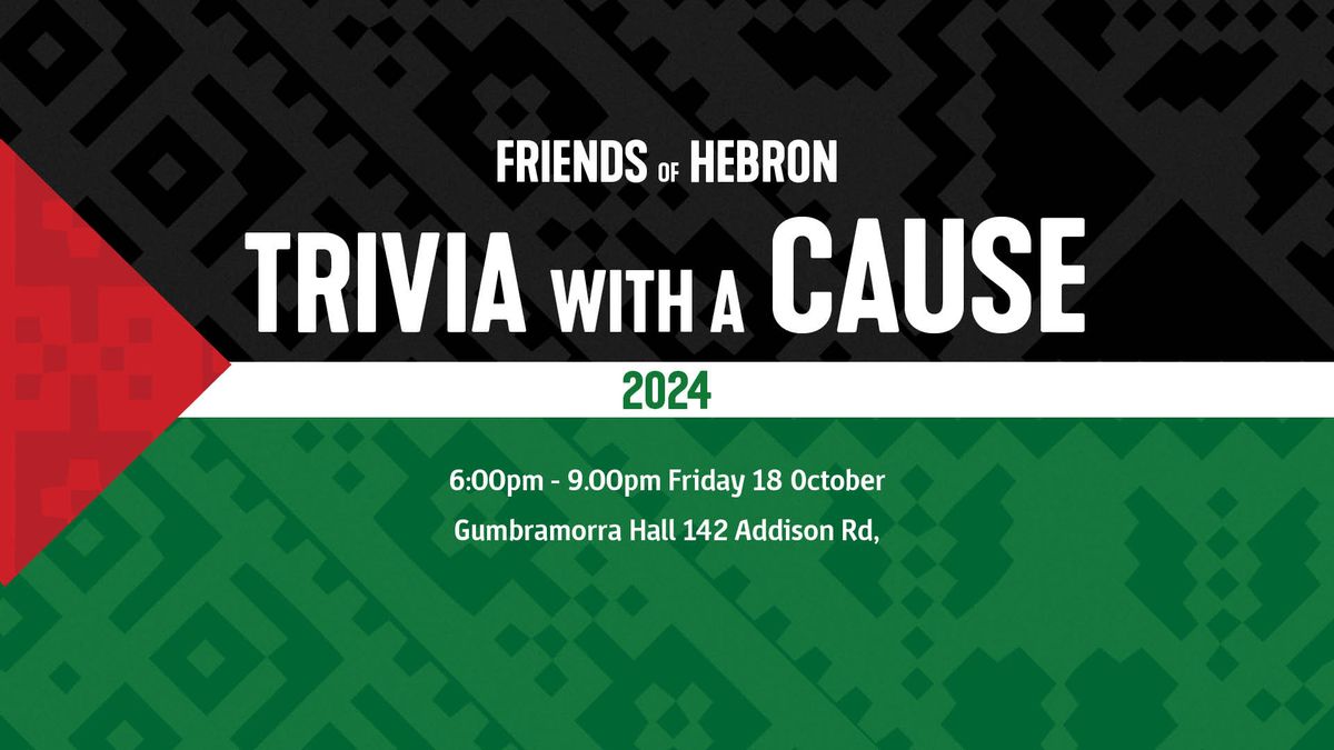 Friends of Hebron Trivia with a Cause 2024