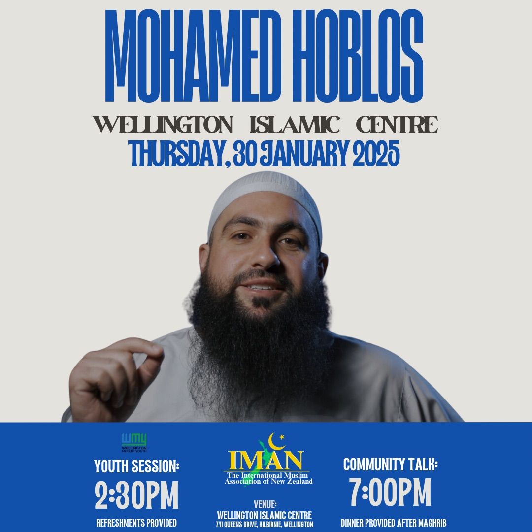 Sheikh Mohamed Hoblos Visits Wellington Islamic Centre