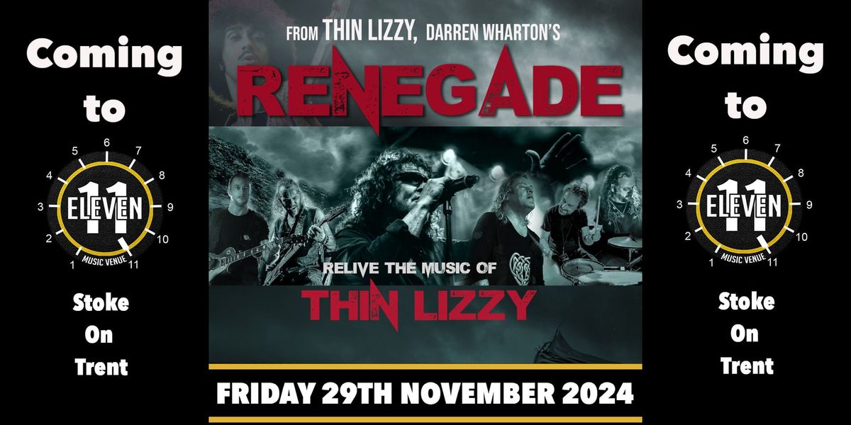 Darren Whartons RENEGADE\/THIN LIZZY live at Eleven Stoke