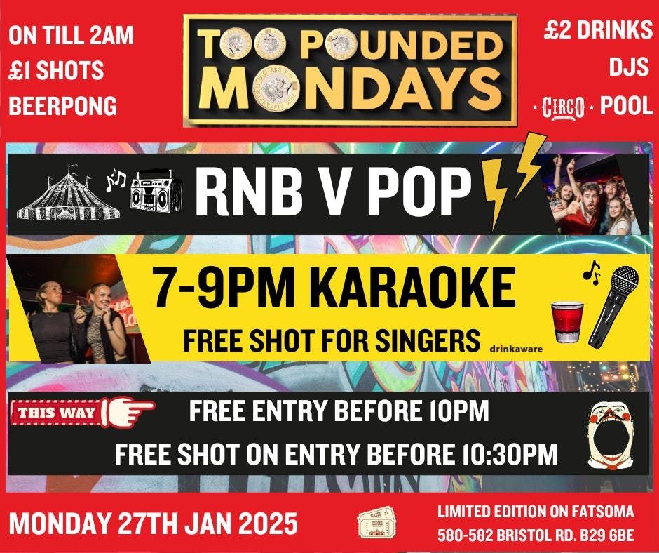 RNB V POP - TOO POUNDED SPECIAL