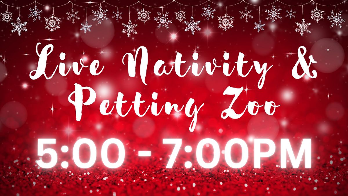 Live Christmas Nativity & Petting Zoo